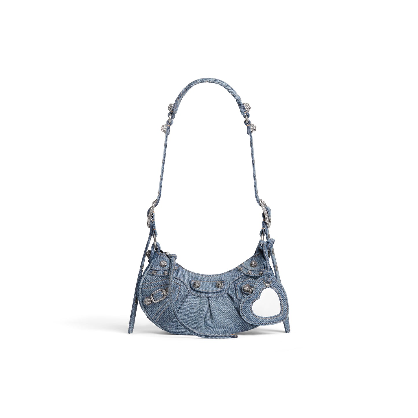 LE CAGOLE XS SHOULDER BAG DENIM IN BLUE