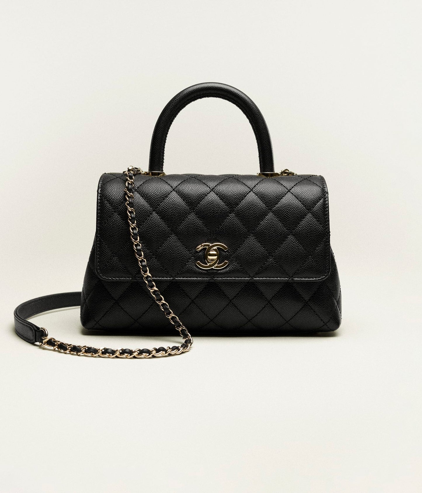 FLAP BAG WITH TOP HANDLE