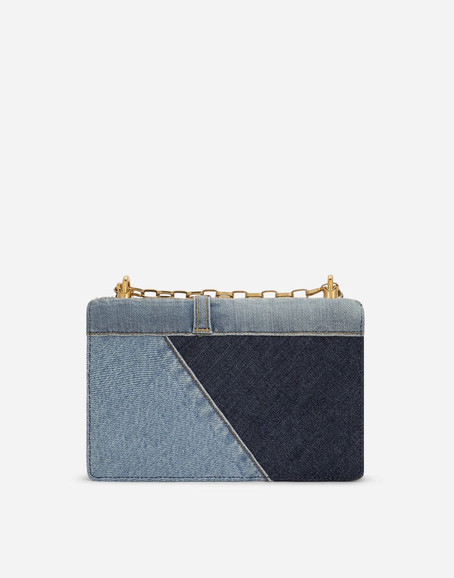 DG Girls bag in patchwork denim and plain calfskin