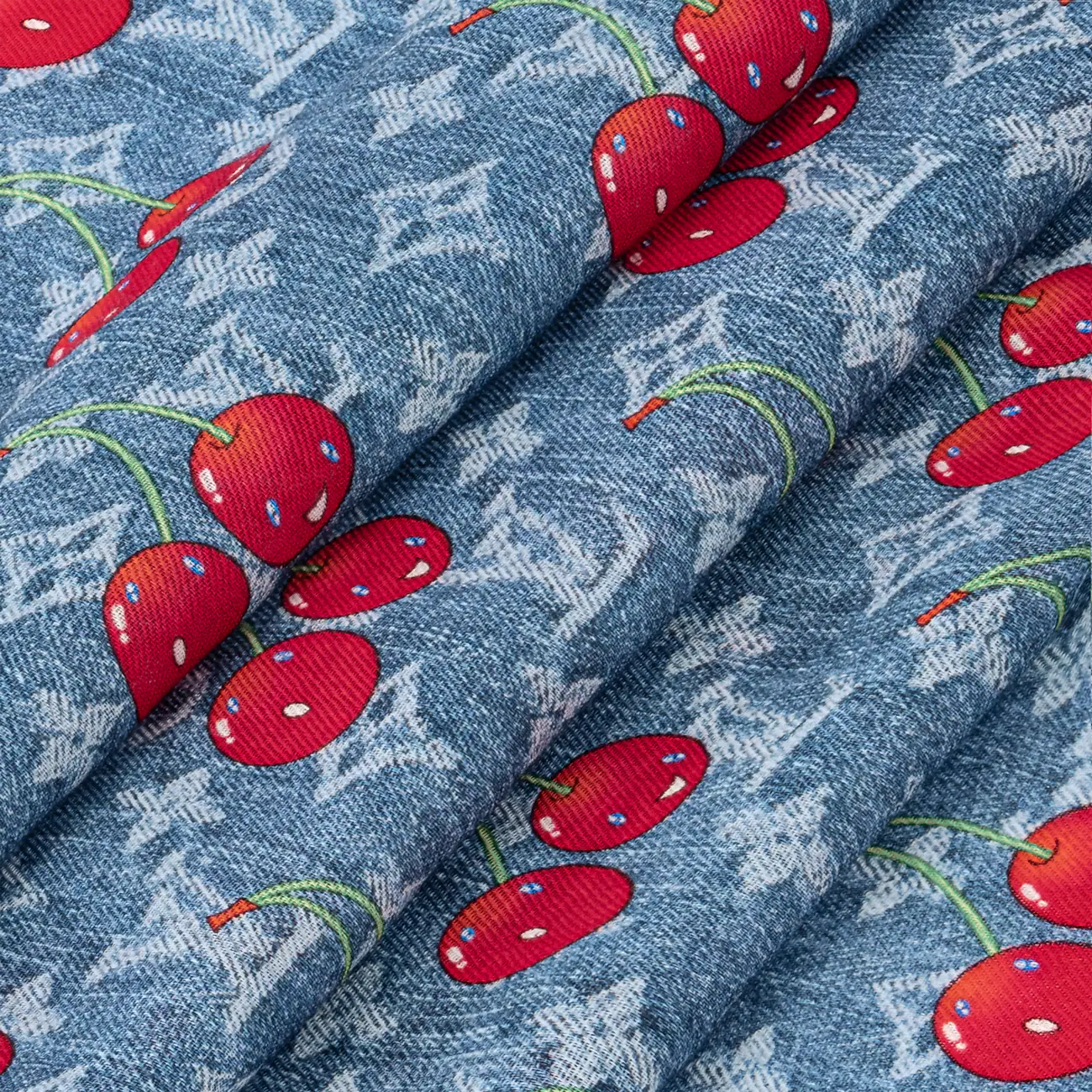 IV x TM Shaw Monogram Denim Monogram Cherry