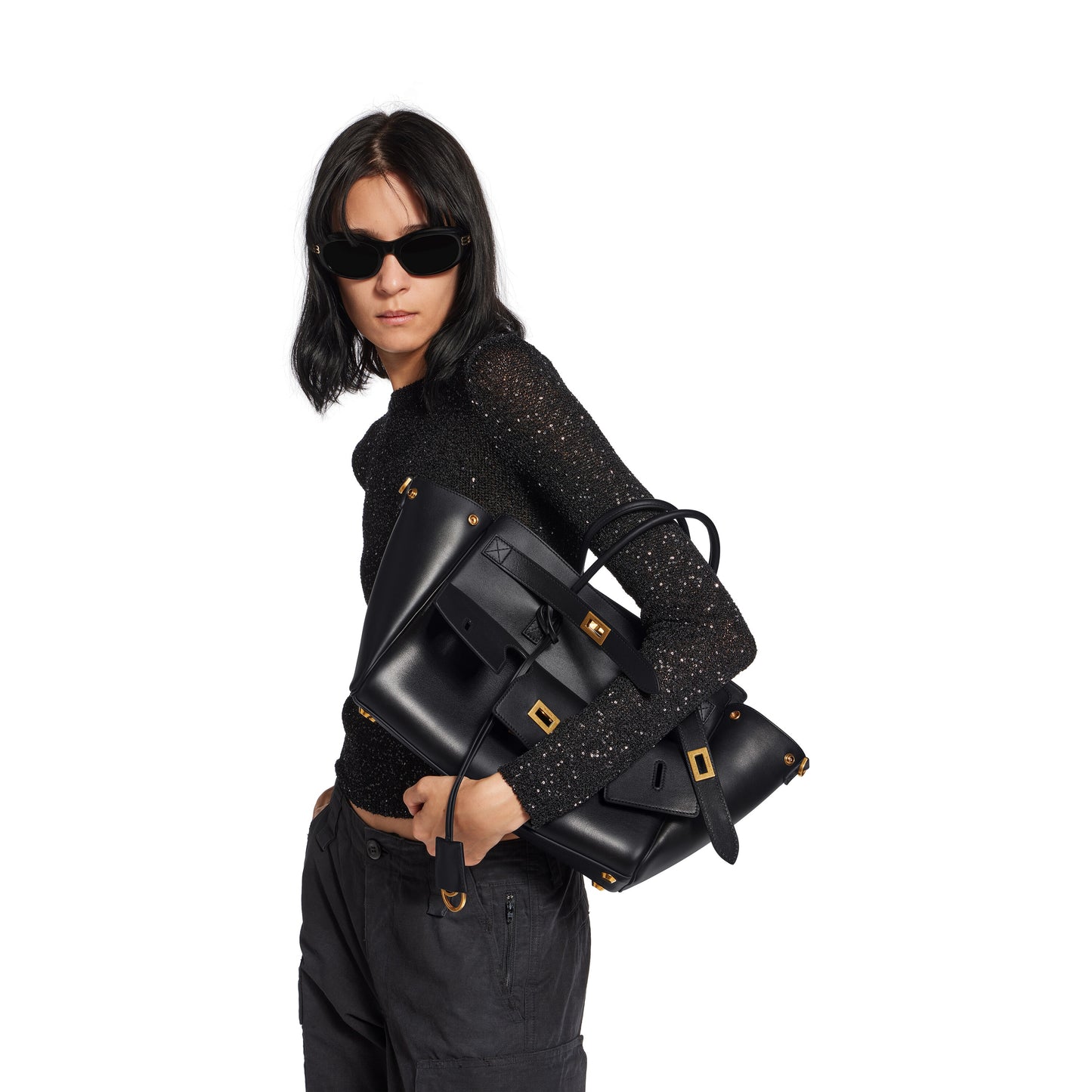 BEL AIR SMALL CARRY ALL BAG IN BLACK