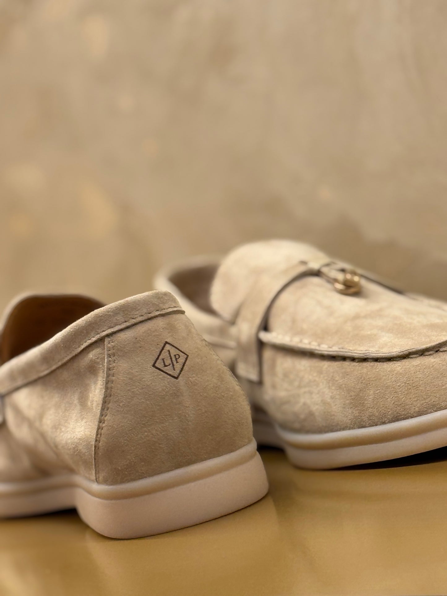 Loro Piana Summer Charms Walk Loafer Suede, Beige