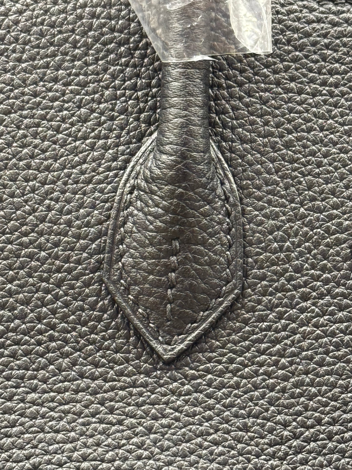 Hermès Birkin 25 black togo leather silver hardware half handmade