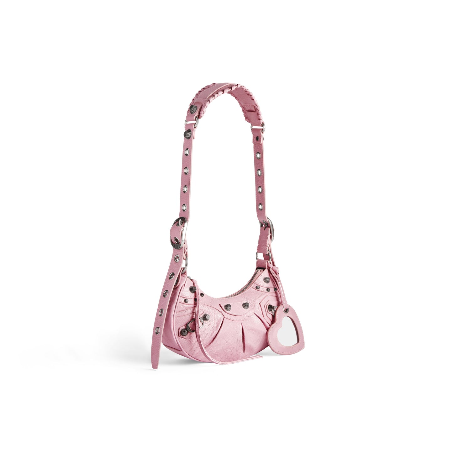 LE CAGOLE XS SHOULDER BAG IN LIGHT PINK