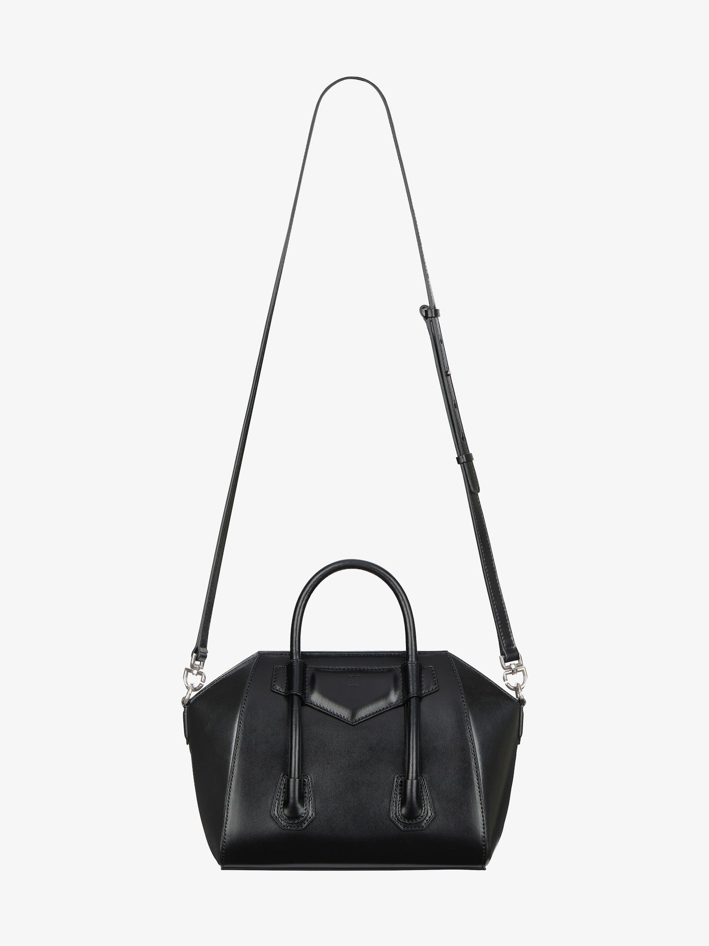 Mini Antigona Lock bag in Box leather