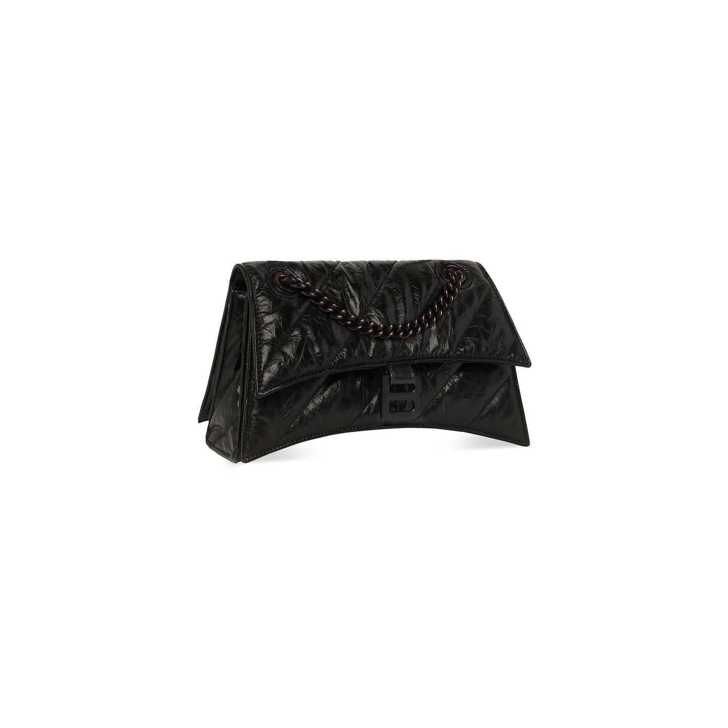 CRUSH SMALL CHAIN BAG QUILTED IN BLACK