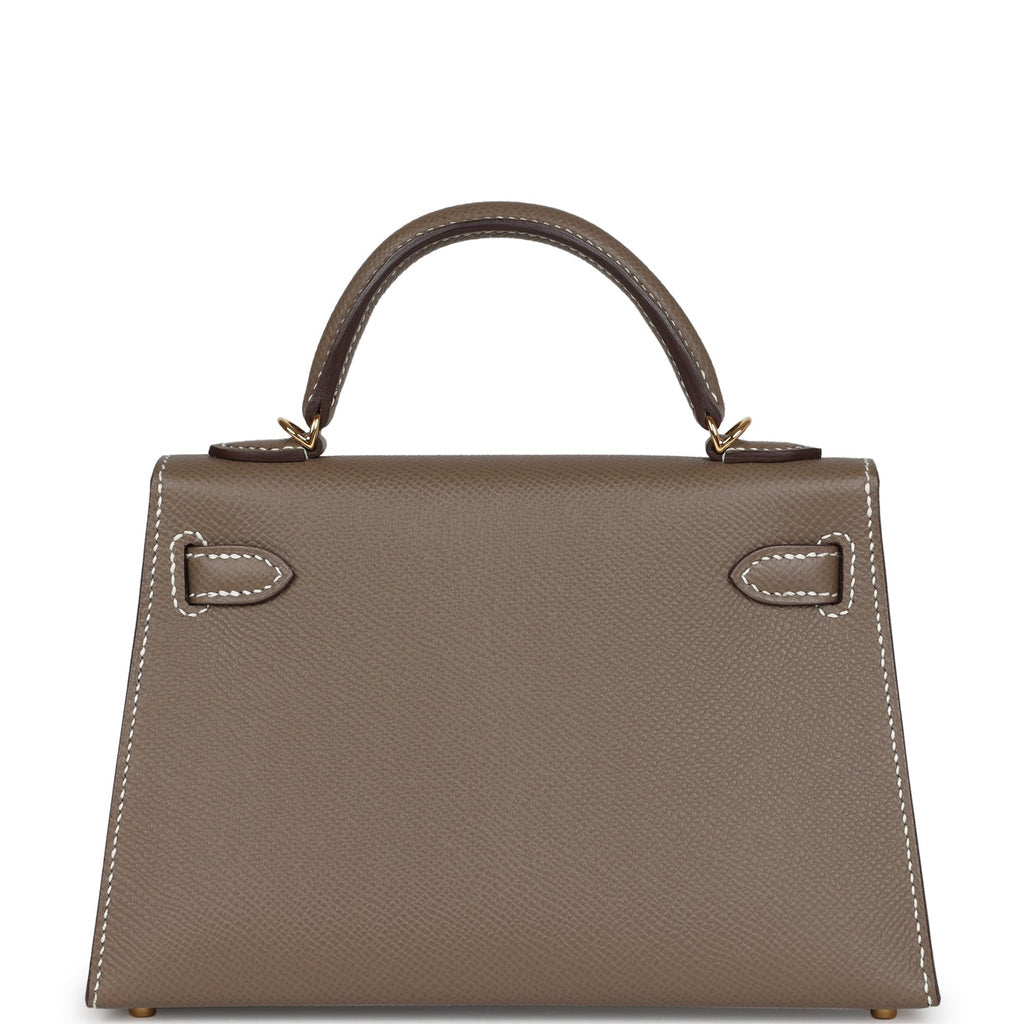 Hermès Kelly Sellier 20 Etoupe Epsom Gold Hardware