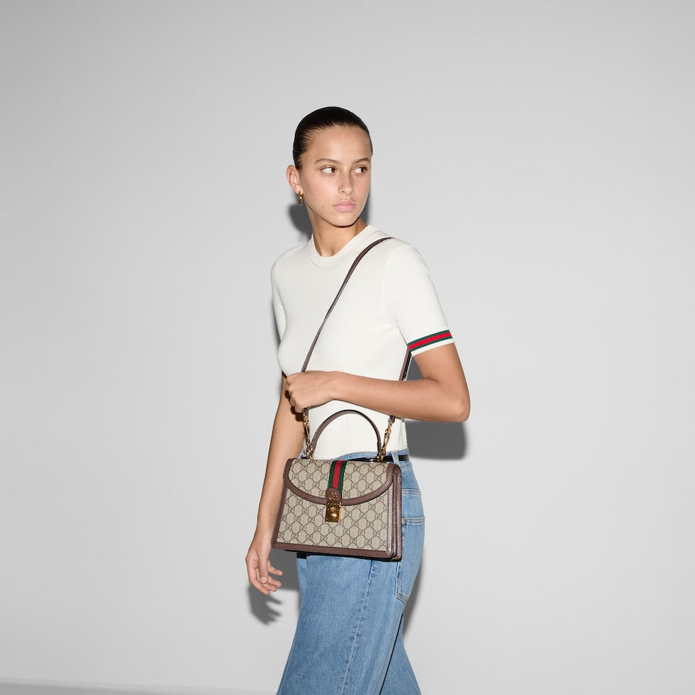 OPHIDIA MEDIUM TOP HANDLE BAG