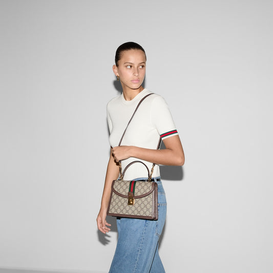 OPHIDIA MEDIUM TOP HANDLE BAG