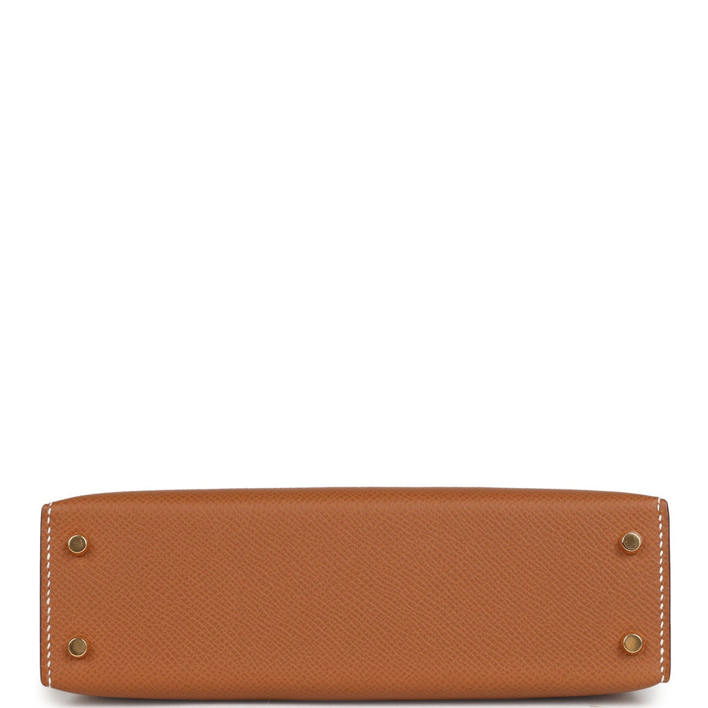 Hermès Kelly Sellier 20 Gold Epsom Gold Hardware