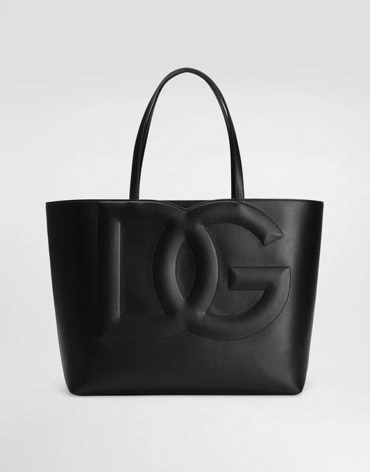 Medium calfskin DG Logo Bag shopper