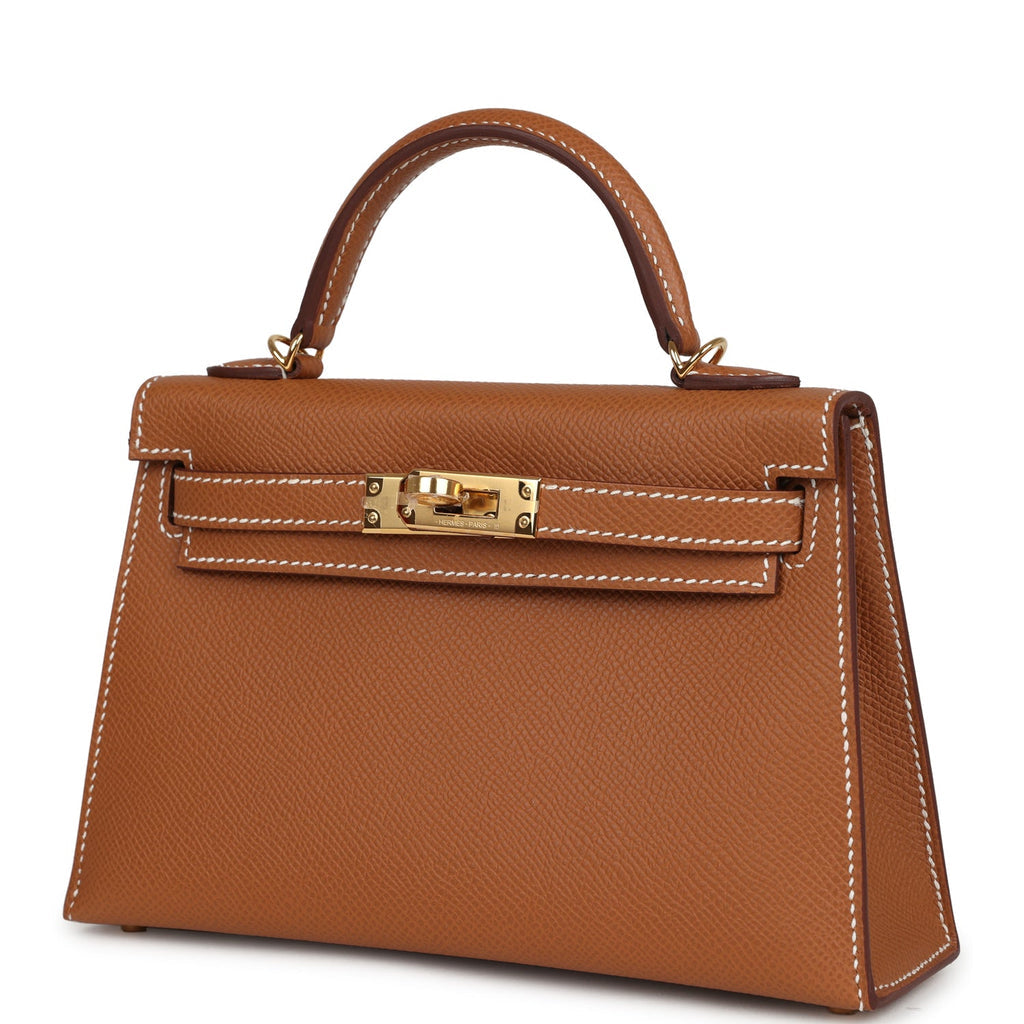 Hermès Kelly Sellier 20 Gold Epsom Gold Hardware