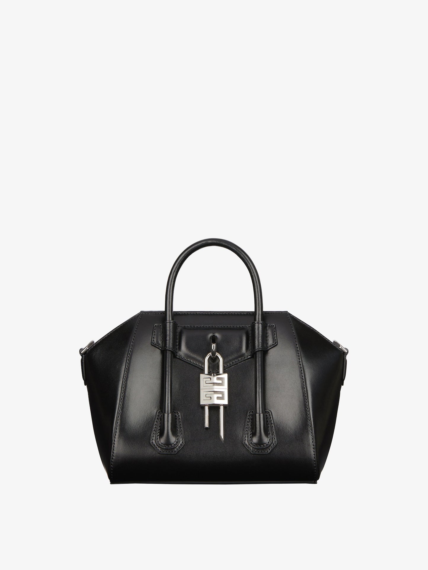 Mini Antigona Lock bag in Box leather