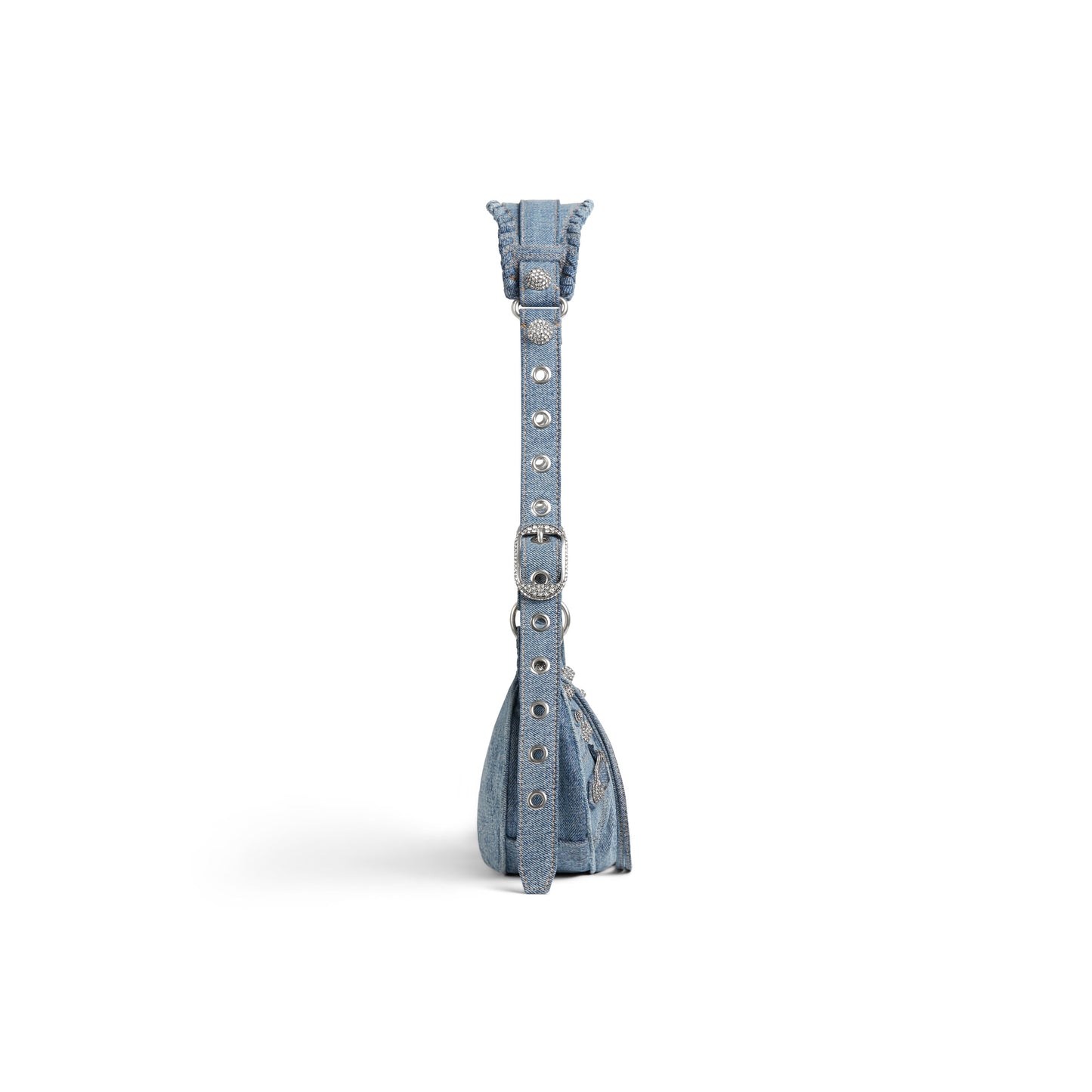 LE CAGOLE XS SHOULDER BAG DENIM IN BLUE