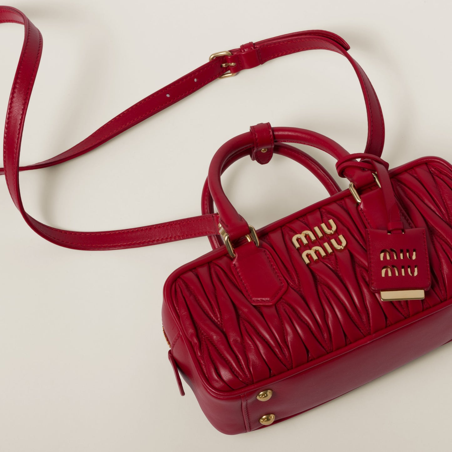Arcadie matelassé nappa leather bag