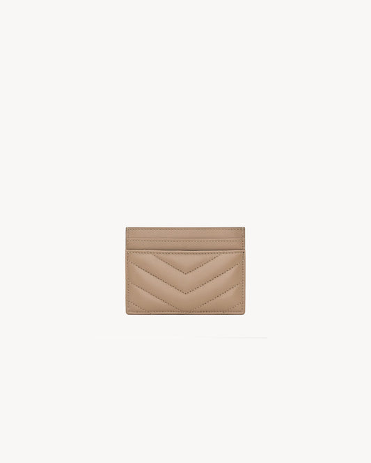 CASSANDRE MATELASSÉ CARD CASE IN LAMBSKIN