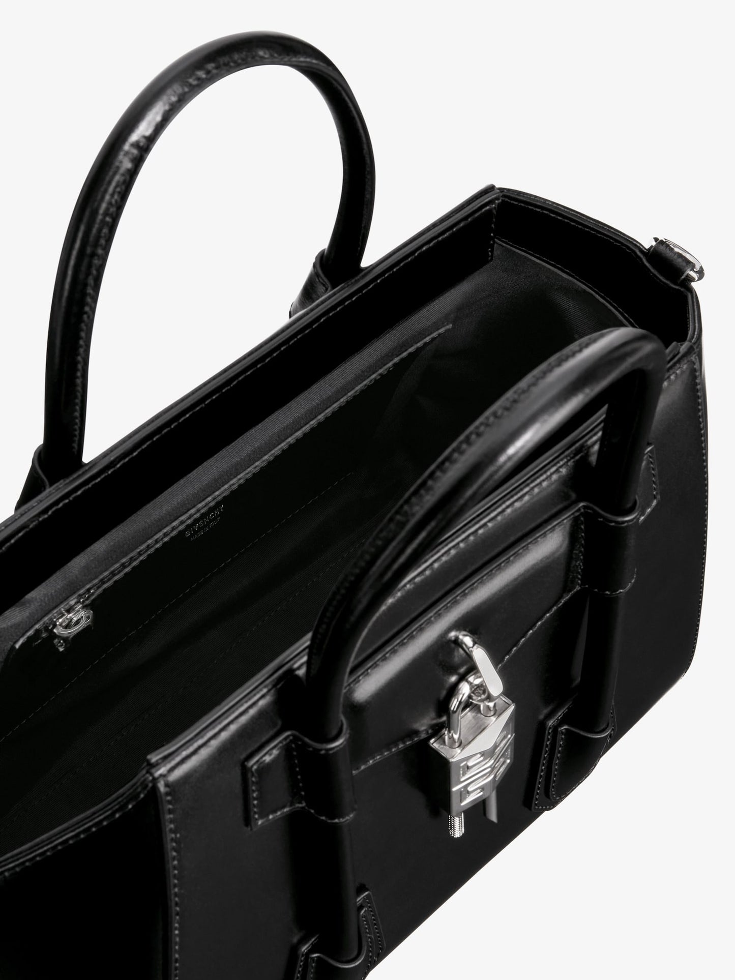Small Antigona Lock bag in Box leather