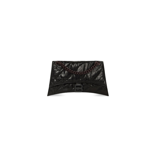 CRUSH SMALL CHAIN BAG QUILTED IN BLACK