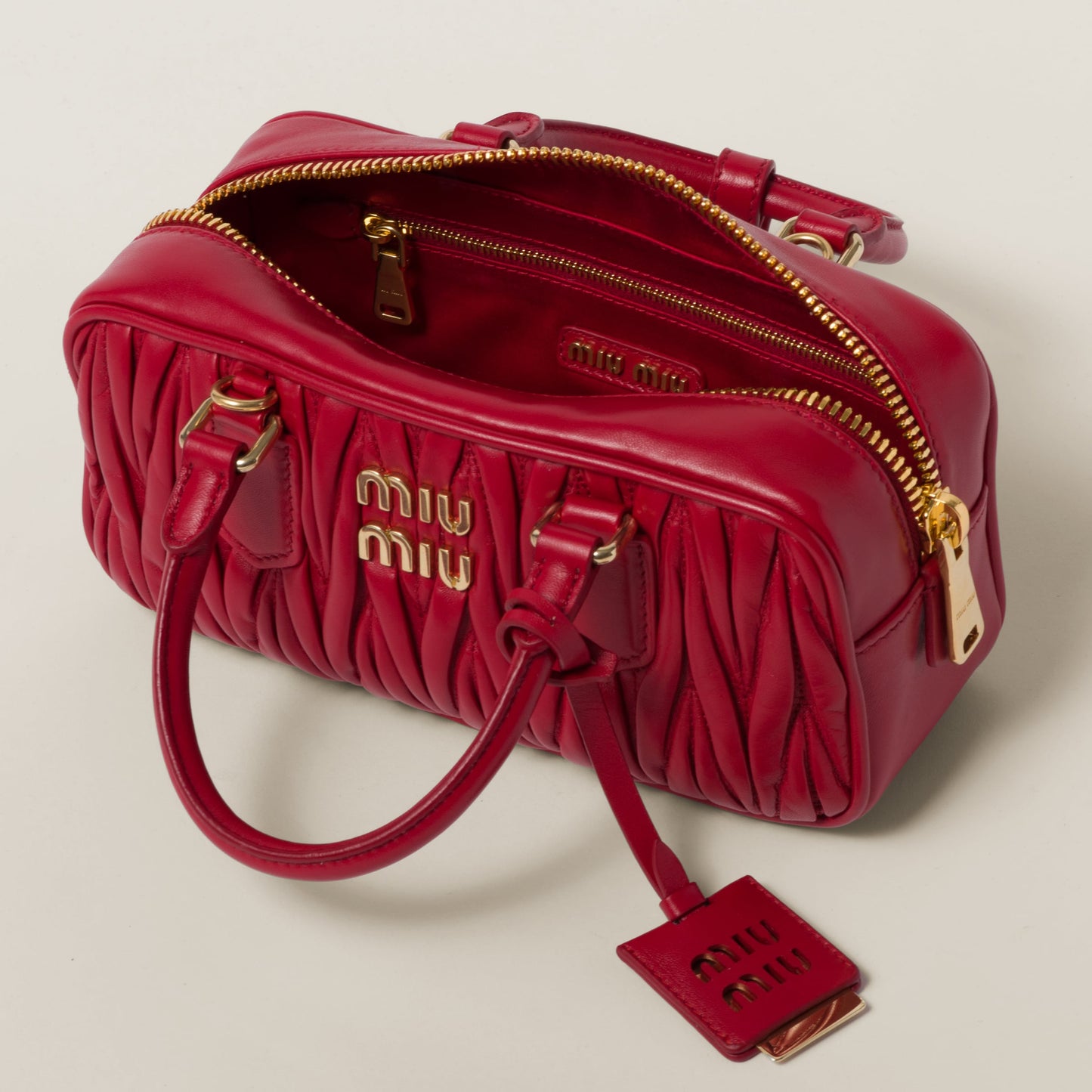 Arcadie matelassé nappa leather bag