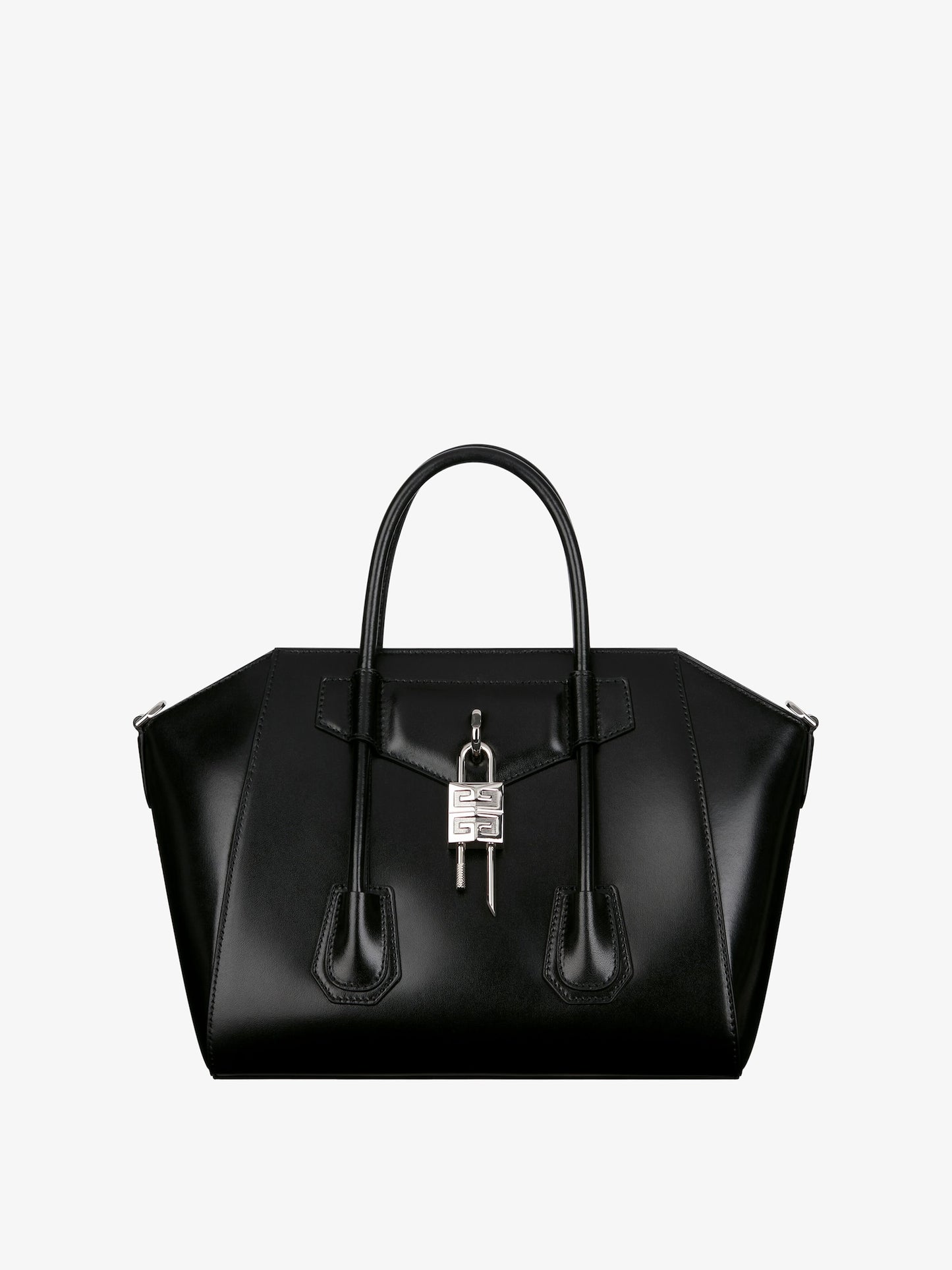 Small Antigona Lock bag in Box leather