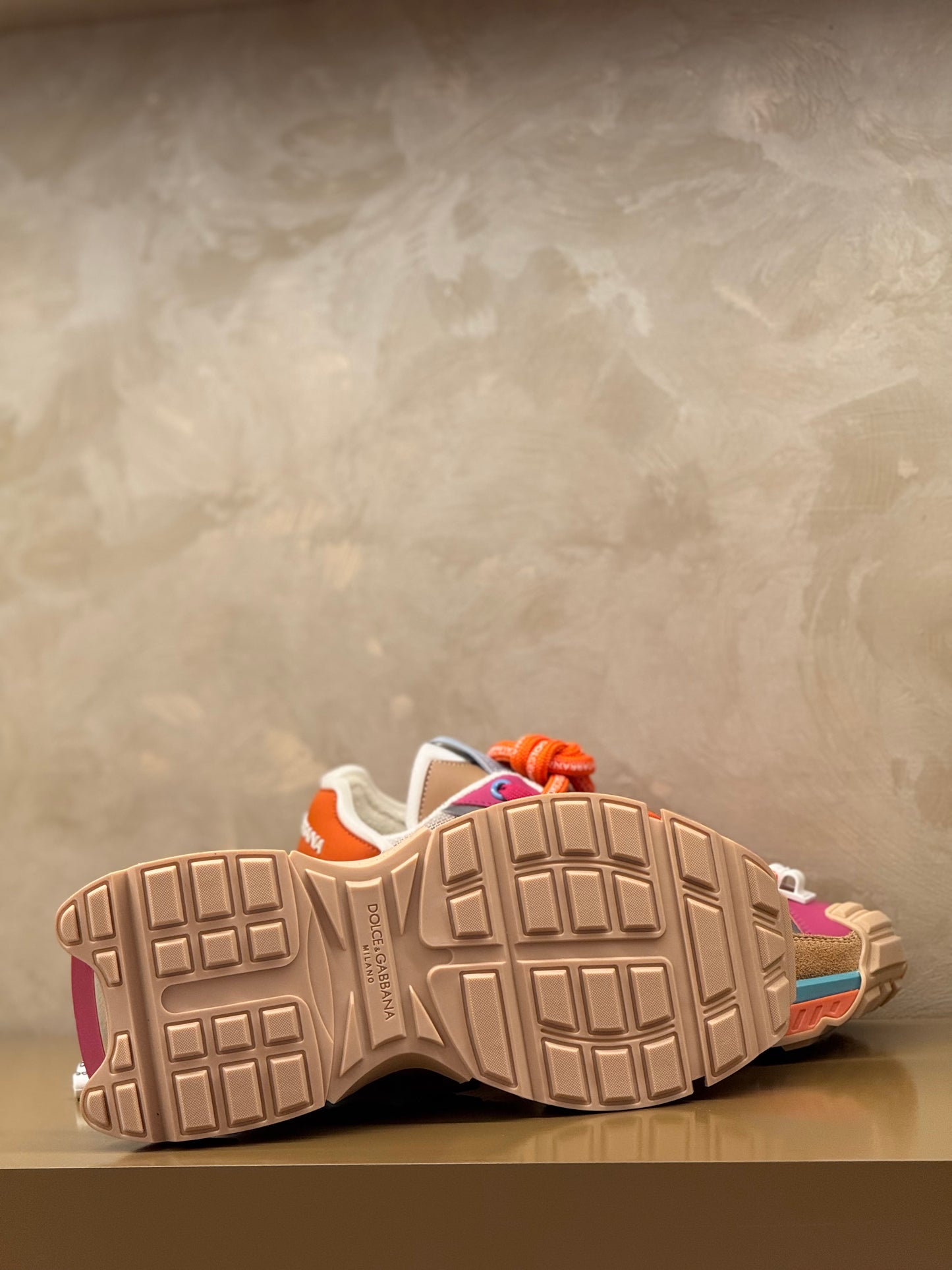 Dolce & Gabbana Mixed-Material Space Sneakers Multicolor For Women