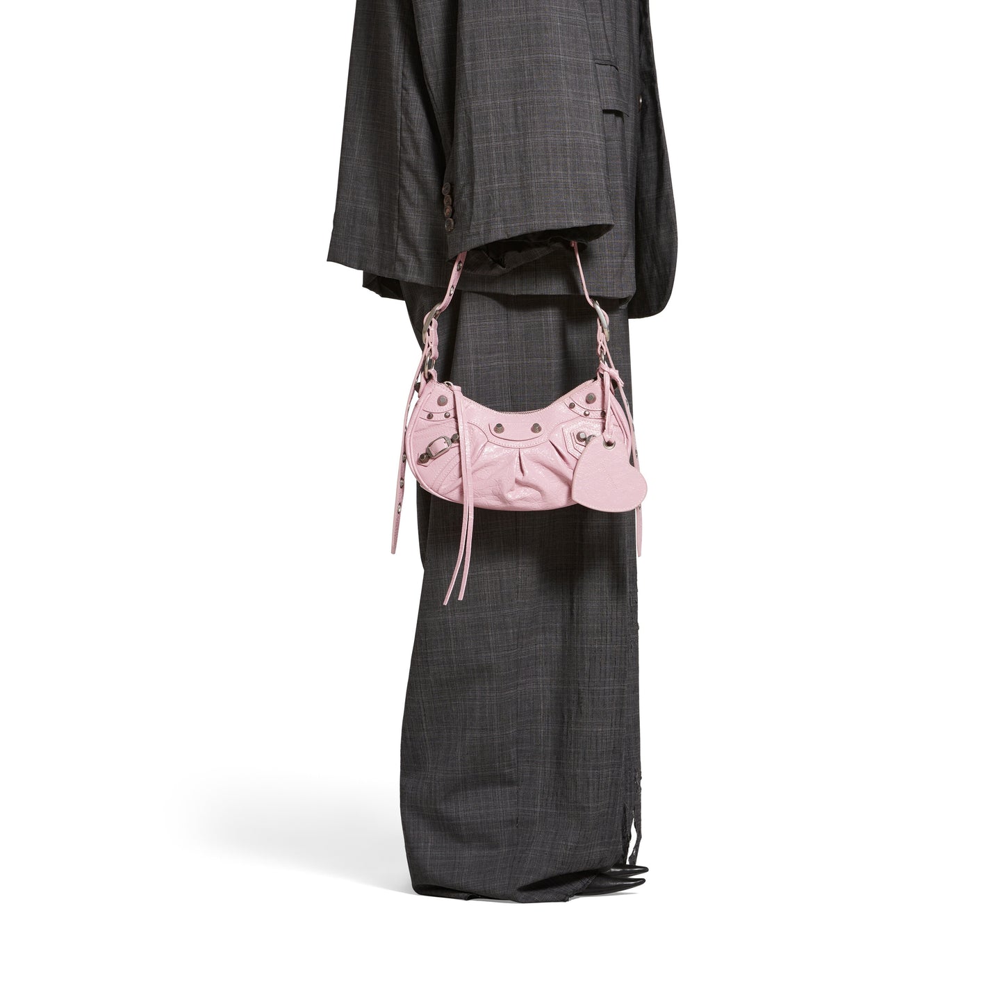LE CAGOLE XS SHOULDER BAG IN LIGHT PINK