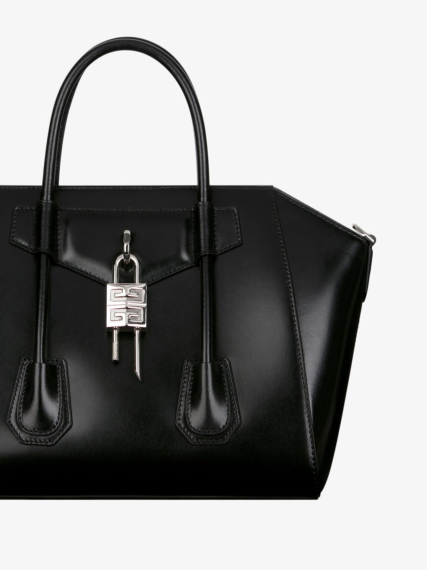 Small Antigona Lock bag in Box leather