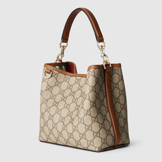 GG EMBLEM SMALL BUCKET BAG