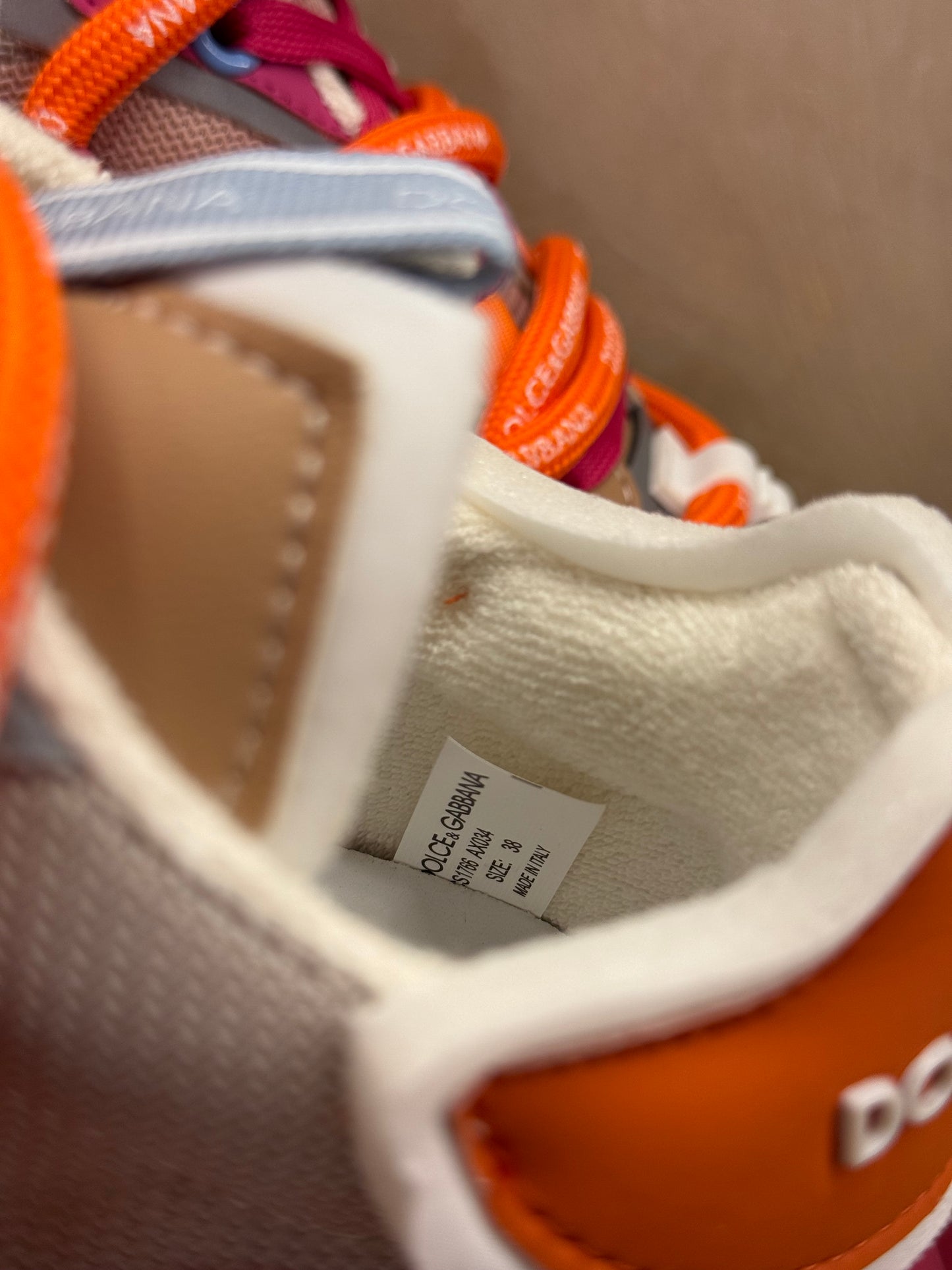 Dolce & Gabbana Mixed-Material Space Sneakers Multicolor For Women