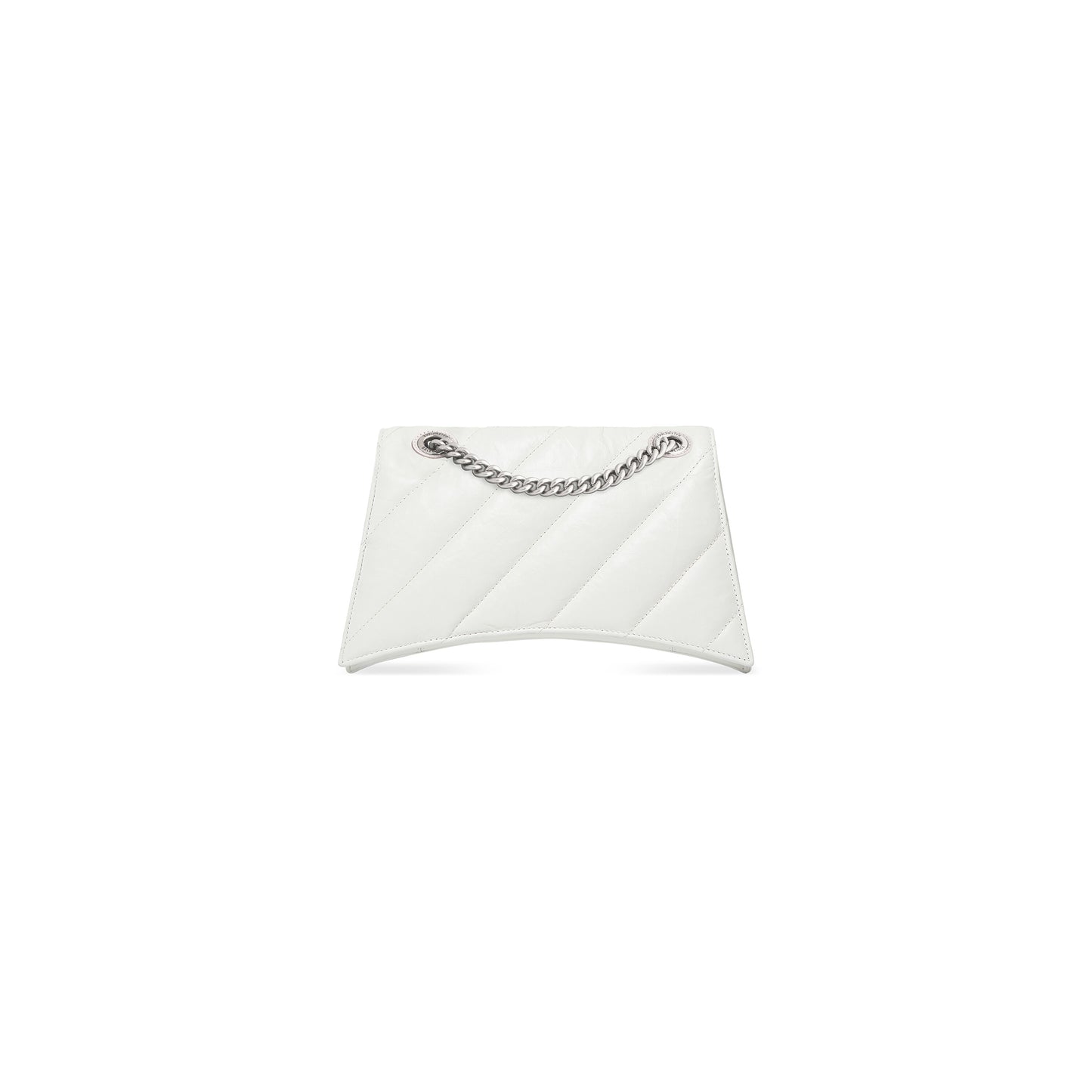 CRUSH SMALL CHAIN BAG QUILTED IN OPTIC WHITE