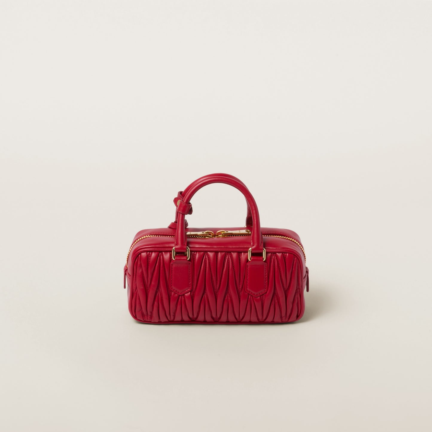 Arcadie matelassé nappa leather bag