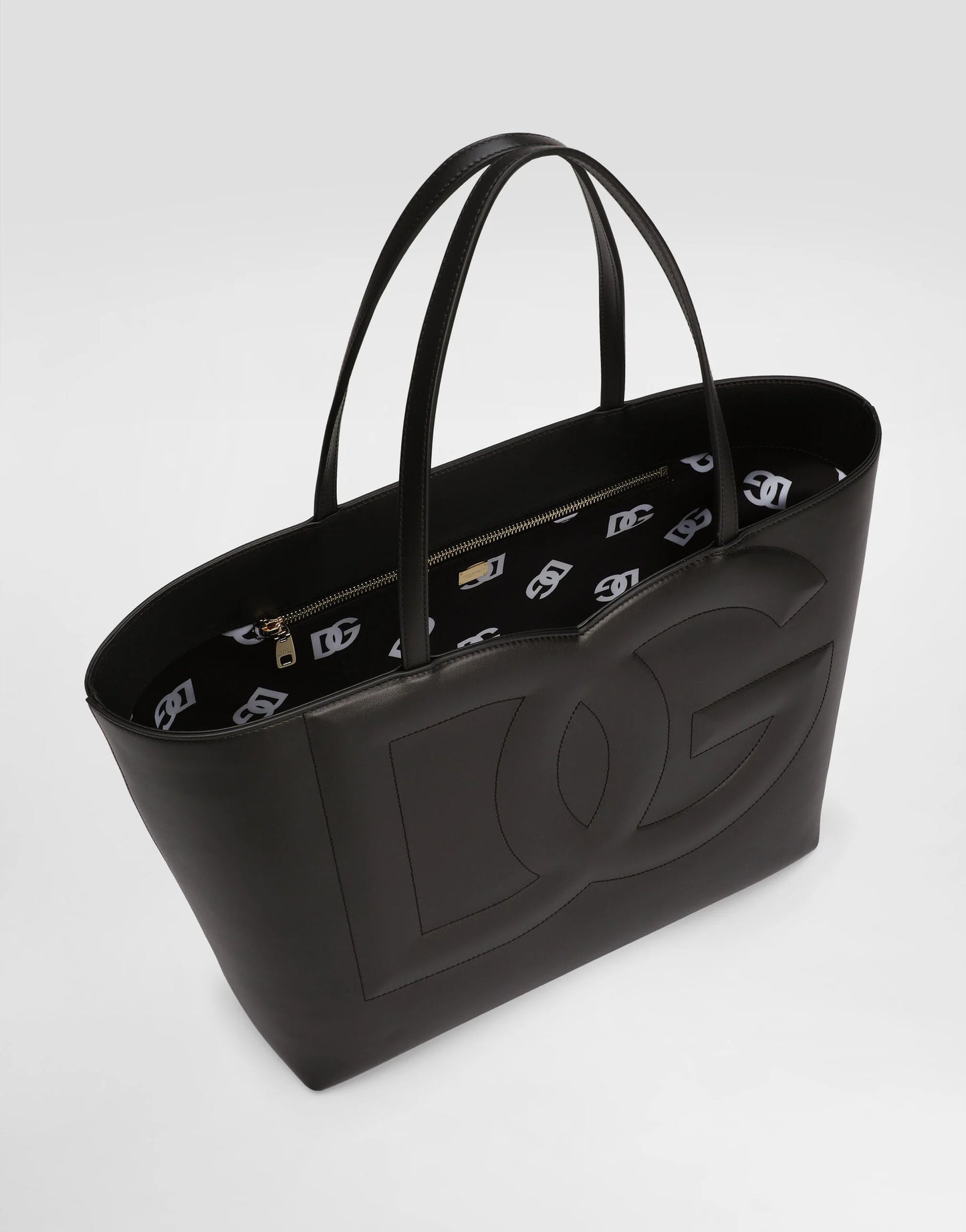 Medium calfskin DG Logo Bag shopper