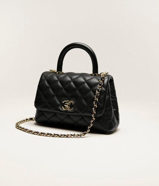 MINI FLAP BAG WITH TOP HANDLE
