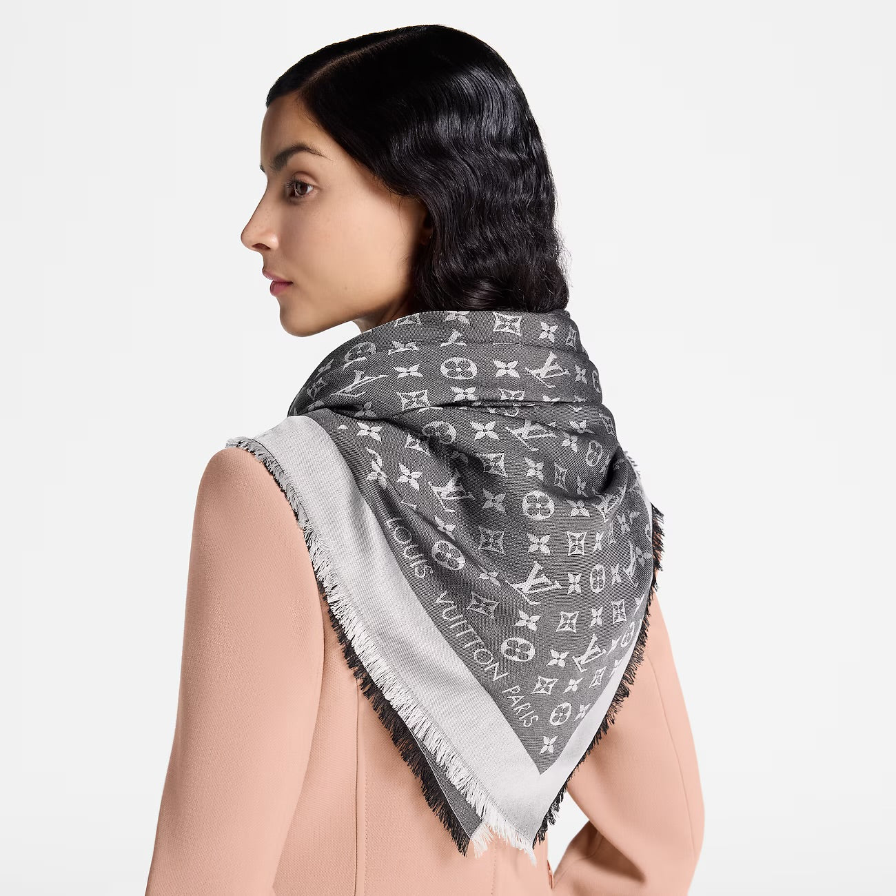 Shawl Monogram Denim