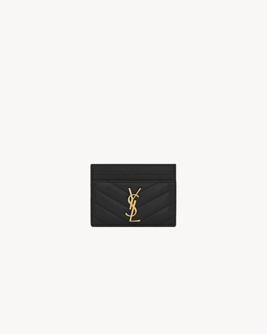 CASSANDRE MATELASSÉ CARD CASE IN LAMBSKIN