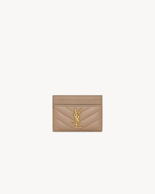 CASSANDRE MATELASSÉ CARD CASE IN LAMBSKIN
