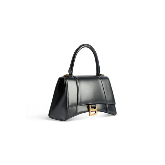 HOURGLASS SMALL HANDBAG BOX IN BLACK