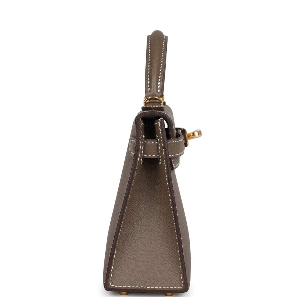 Hermès Kelly Sellier 20 Etoupe Epsom Gold Hardware