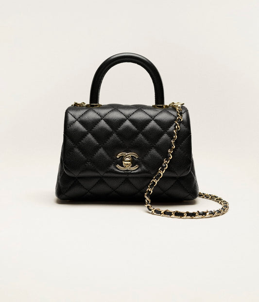 MINI FLAP BAG WITH TOP HANDLE