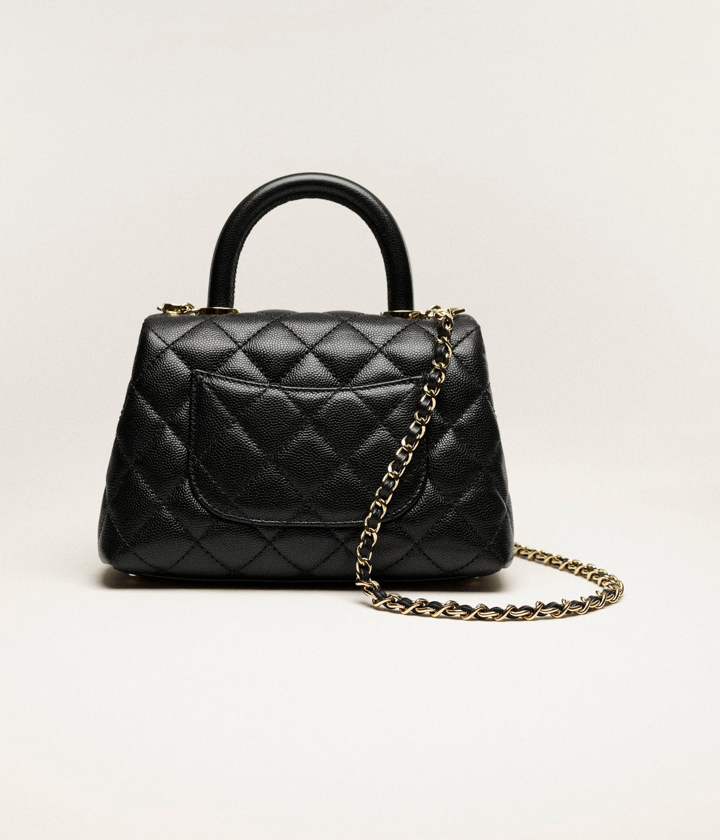 MINI FLAP BAG WITH TOP HANDLE