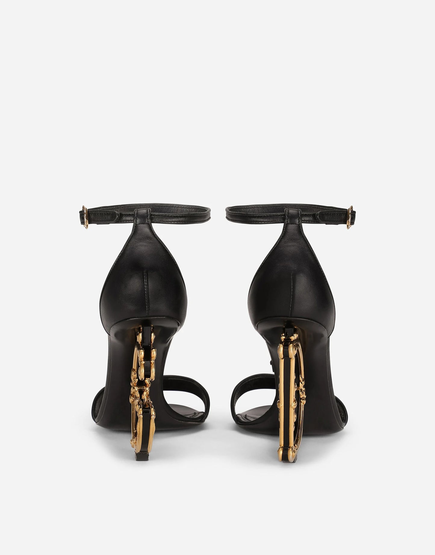 Nappa leather sandals with baroque DG detail